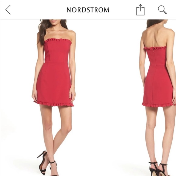 red ruffle french connection dress - Picture 7 of 7